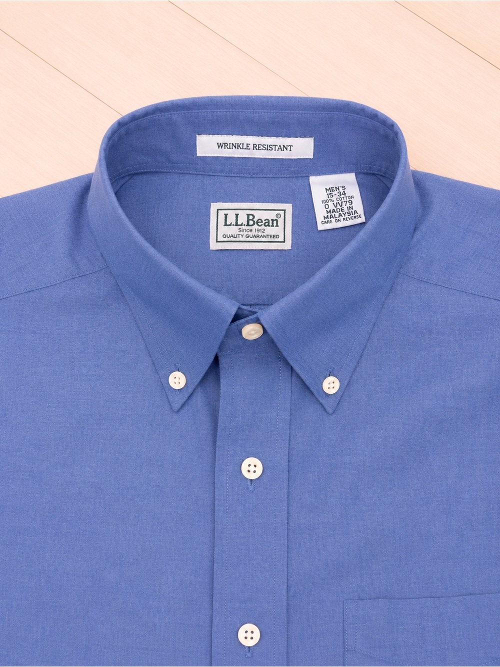 L.L. Bean Men's Light Blue Oxford Button-Down Shirt